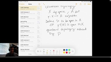 Topology (Quotient Topology, March 26, 2020)