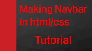 Html|Begginers tutorial part 4:-Adding navbars in html|vertical and horizontal