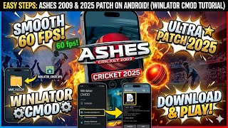 HOW TO PLAY &amp; DOWNLOAD ASHES CRICKET 2009 PC GAME ON MOBILE WITH PATCH 2025 VIA WINLATOR CMOD 7.1.4X