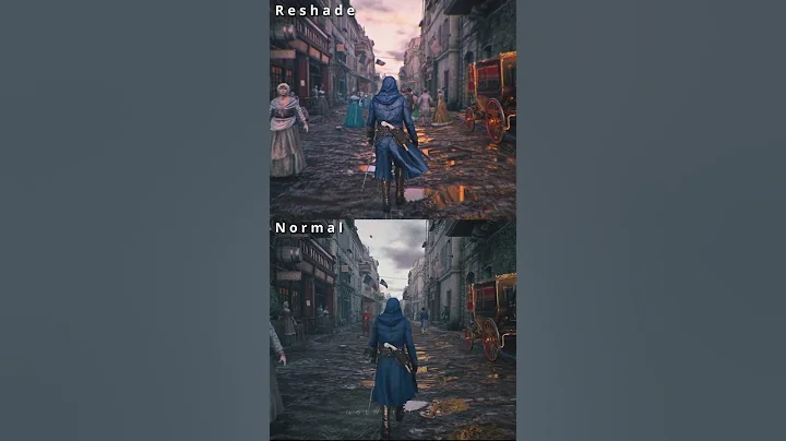 Before & After reshade mod Assassin's Creed Unity