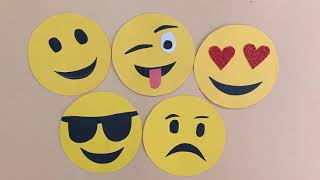 How to make Paper Emojis || DIY Smiliy Emojis For Room Decoration || Making easy emojis with Paper