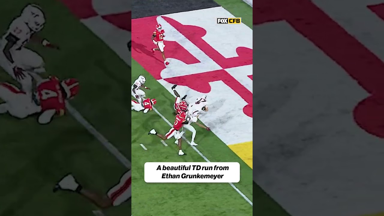 The Virginia Tech QB was SHIFTY on this 18-yard TD run 😮‍💨