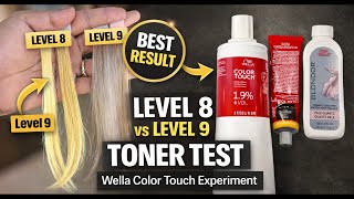How to Achieve Grey Ash Blonde | Level 8 vs Level 9 Toner Test (Wella Color Touch) 