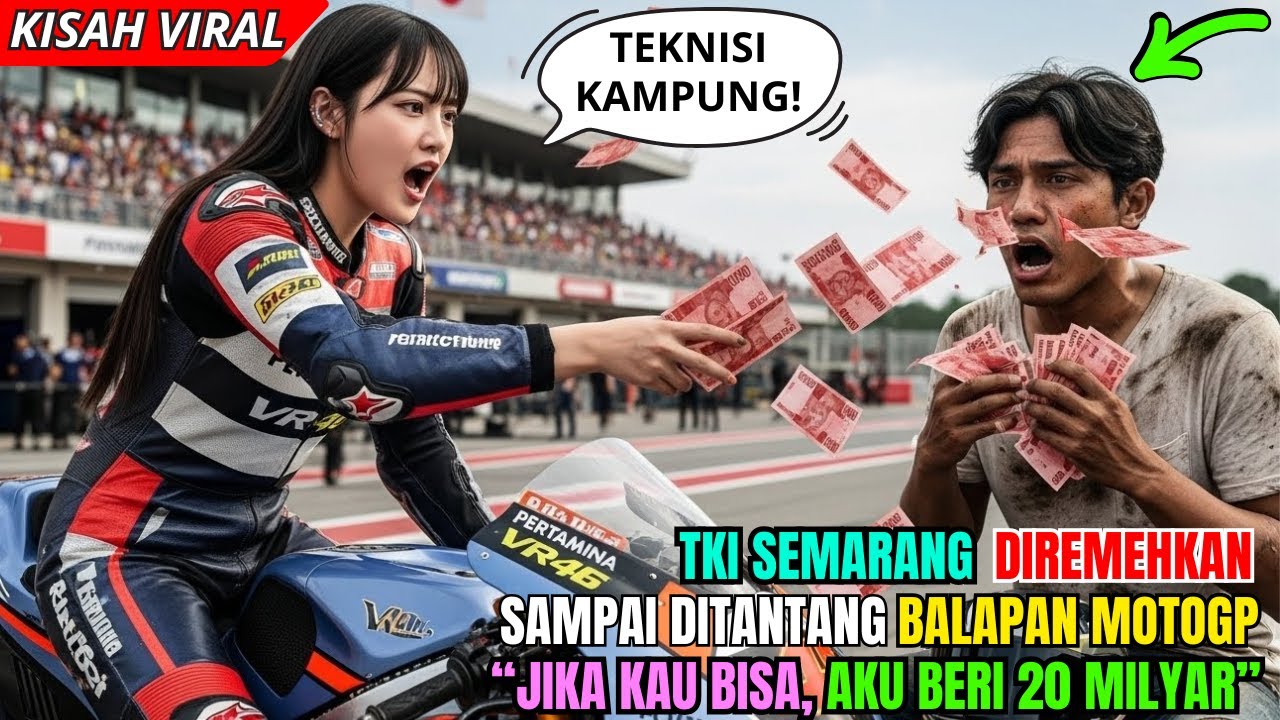 Jika Kau Bisa, Akan Kuberi Uang 20 Milyar Rupiah! TKI Semarang Diejek Pembalap MotoGP Di Spanyol