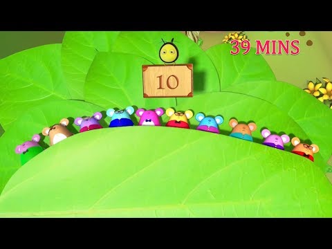 Ten In The Bed Nursery Rhyme With Lyrics - Cartoon Animation Rhymes & Songs For Kids | HD Quality