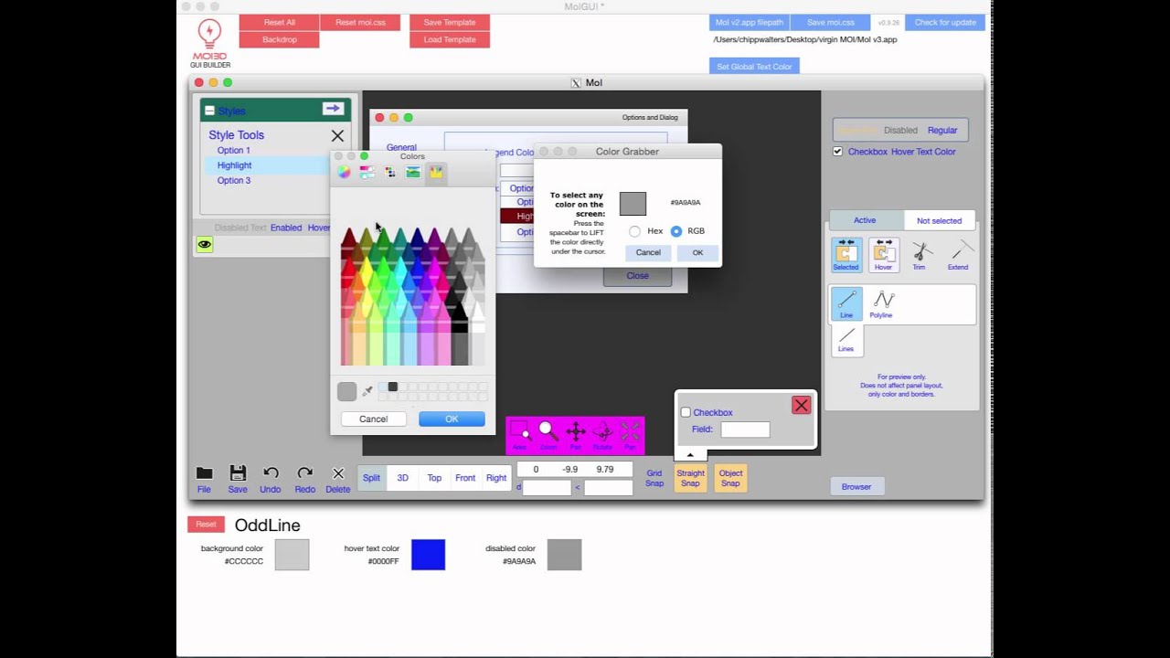 MoI GUI Builder BETA - YouTube