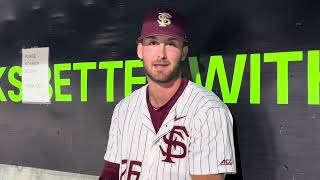 FSU Baseball: Eli Putnam on homer in Pensacola, working on the infield with Link Jarrett