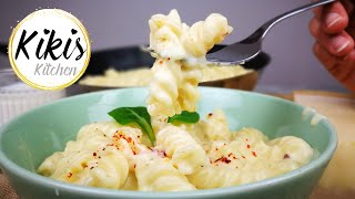 Nudeln mit Käse Sahnesauce | Einfache Käsesahne-Soße | Schnelle Nudelgerichte in 15 Minuten