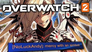 THE AIMBOTTING BATTLE MERCY | Overwatch 2