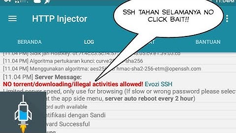 Cara buat CONFIG "HTTP INJECTOR" ssh aktif selamanya