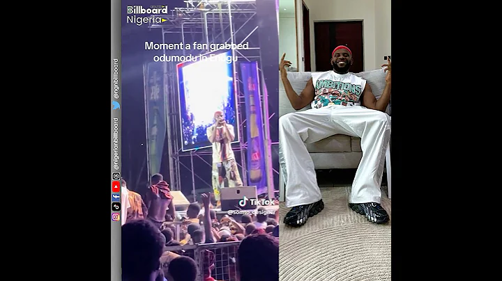 📍Should this type fan love be encouraged? fan invade the stage ODUMODUBLVCK was performing in Enugu