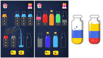 Soda Water Color Sort Puzzle Gameplay 6 , Android Games ios Walkthrough Simulator Think Brain