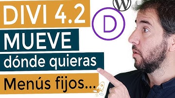 🔥 Divi 4.2: Mueve los elementos y haz el menú fijo 👉 [DIVI POSITION OPTIONS]
