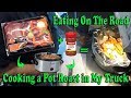 COOKING A PORK POT ROAST IN MY TRUCK - Eating On The Road