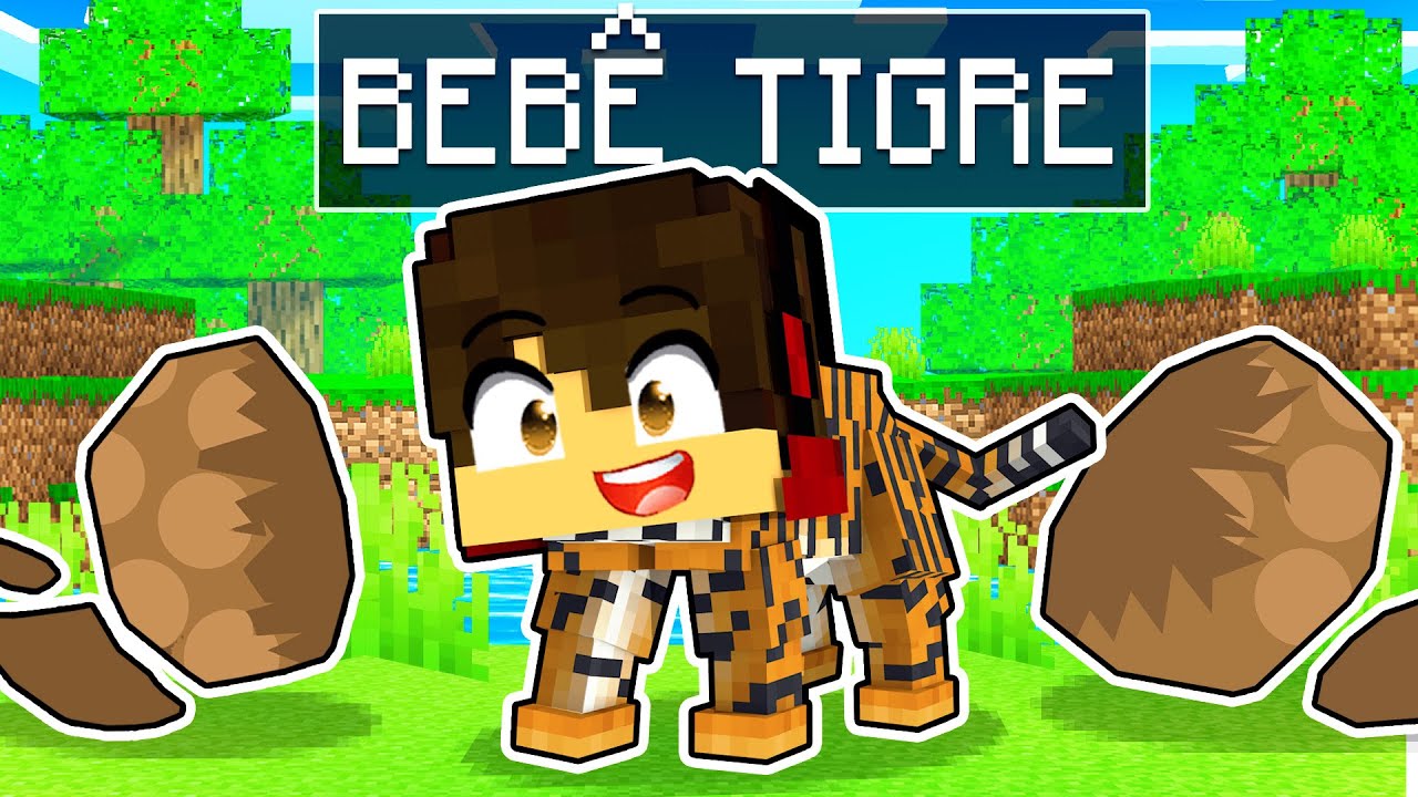 GUIHH nasceu como um BEBÊ TIGRE no MINECRAFT ✭ Guihh ✭