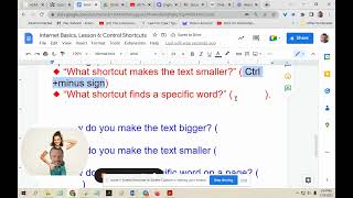 Internet Basics, Lesson 6  Control Shortcuts 2