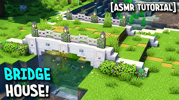 ⛏️ Minecraft : How to Build a Pale Oak Bridge House 🏡 [ASMR Tutorial]