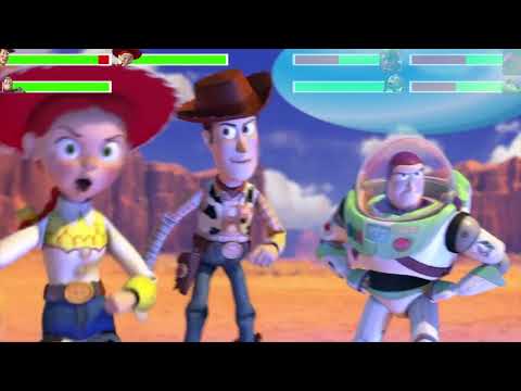 Toy Story 3 2010 Western Battle With Healthbars Edited By GabrielD2002