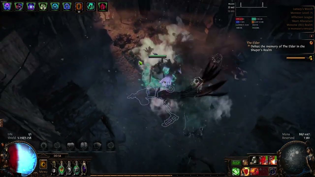 Detonate dead Elementalist 3.23. Simulacrum waves 21-30