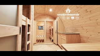 Luxury Insulated 3,0 M X 6,6 M Camping Pod