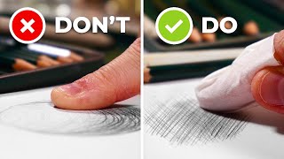 DO'S & DON'TS for BLENDING Pencil Drawings