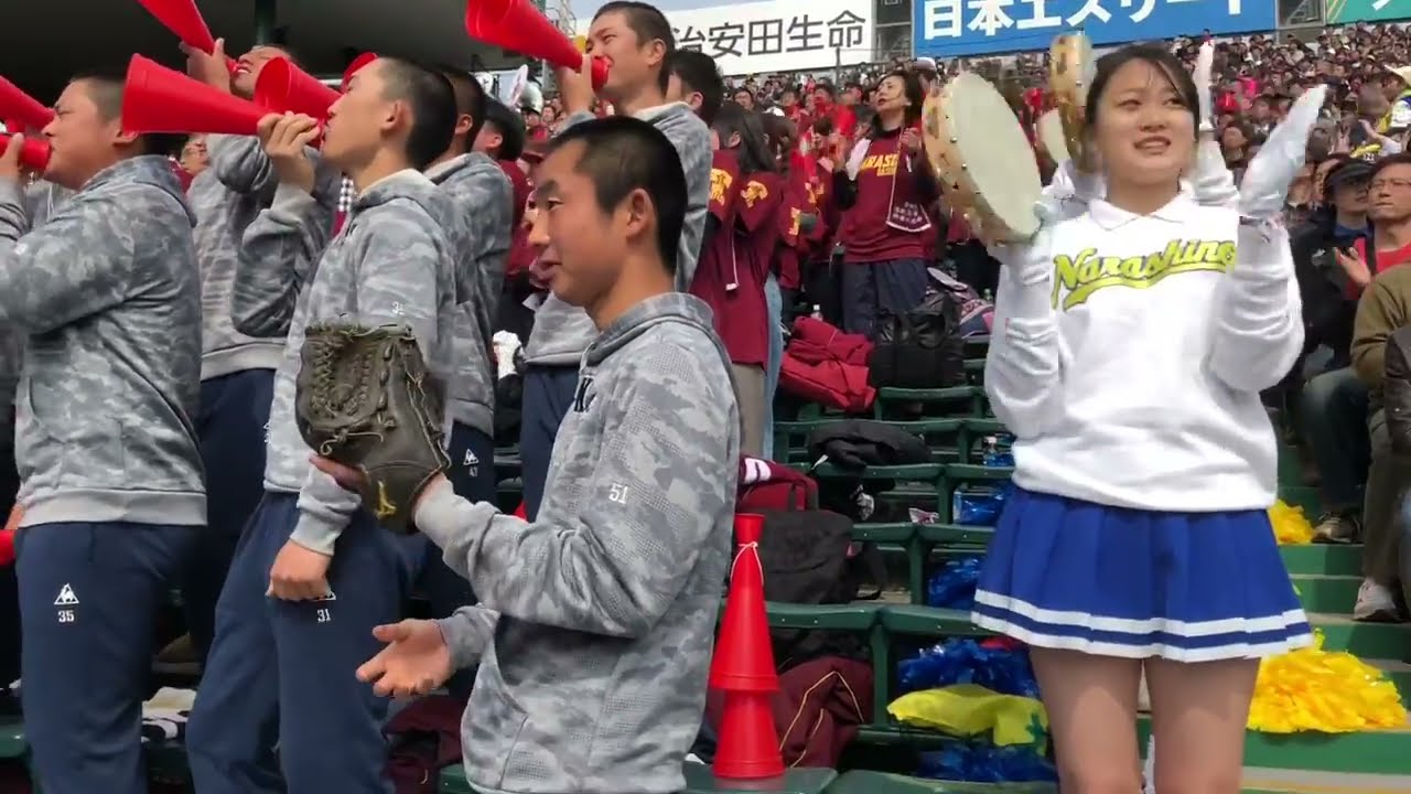初回モンキーターン】太鼓が凄い！2019選抜甲子園 習志野高校吹奏楽部
