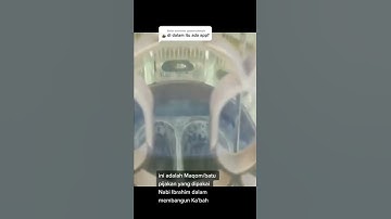 Subhanallah, Inilah Maqam / Batu Pijakan Nabi Ibrahim Saat Membangun Ka