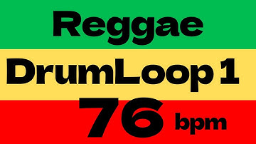 Reggae Drum Loop1 Practice Tool 76bpm [based on Bob Marley