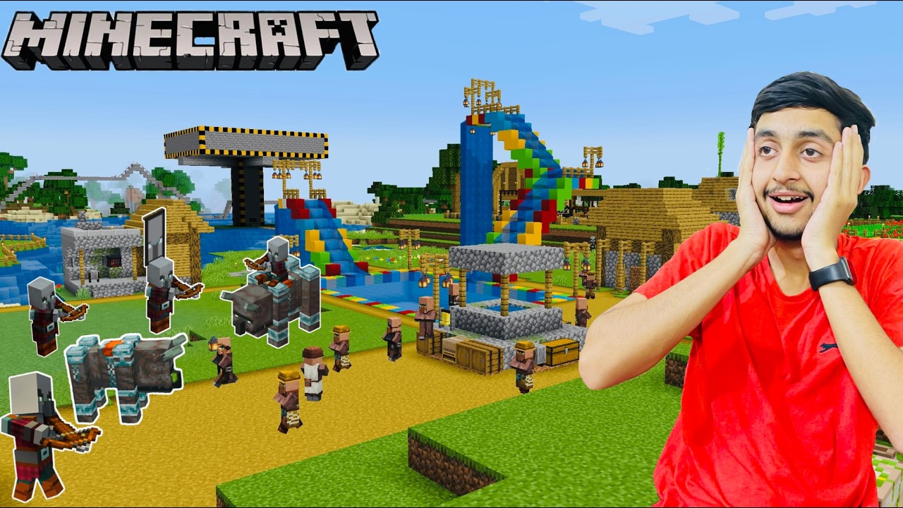 CAN I SAVE MY VILLAGE FROM PILLAGERS RAID | MINECRAFT GAMEPLAY #26 ...