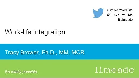Webinar: Work life integration with author Tracy B...