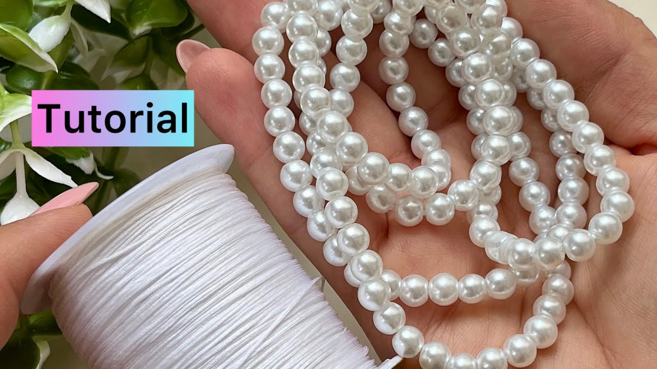 DIY Pearl Macrame Bracelet | Easy and Elegant Tutorial - YouTube