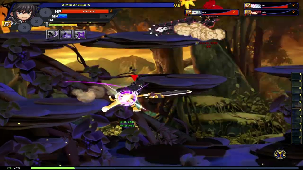 Grand Chase Classic PVP - Sieg/Iris vs Decanee/Elesis