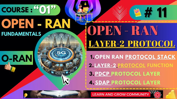 #11 ~ What is Open RAN Protocol Stack ? Learn PDCP Protocol and SDAP Layer | Course 01 #openran