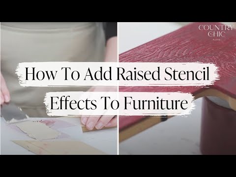 How To Create Raised Stencil Effects With Embossing Plaster