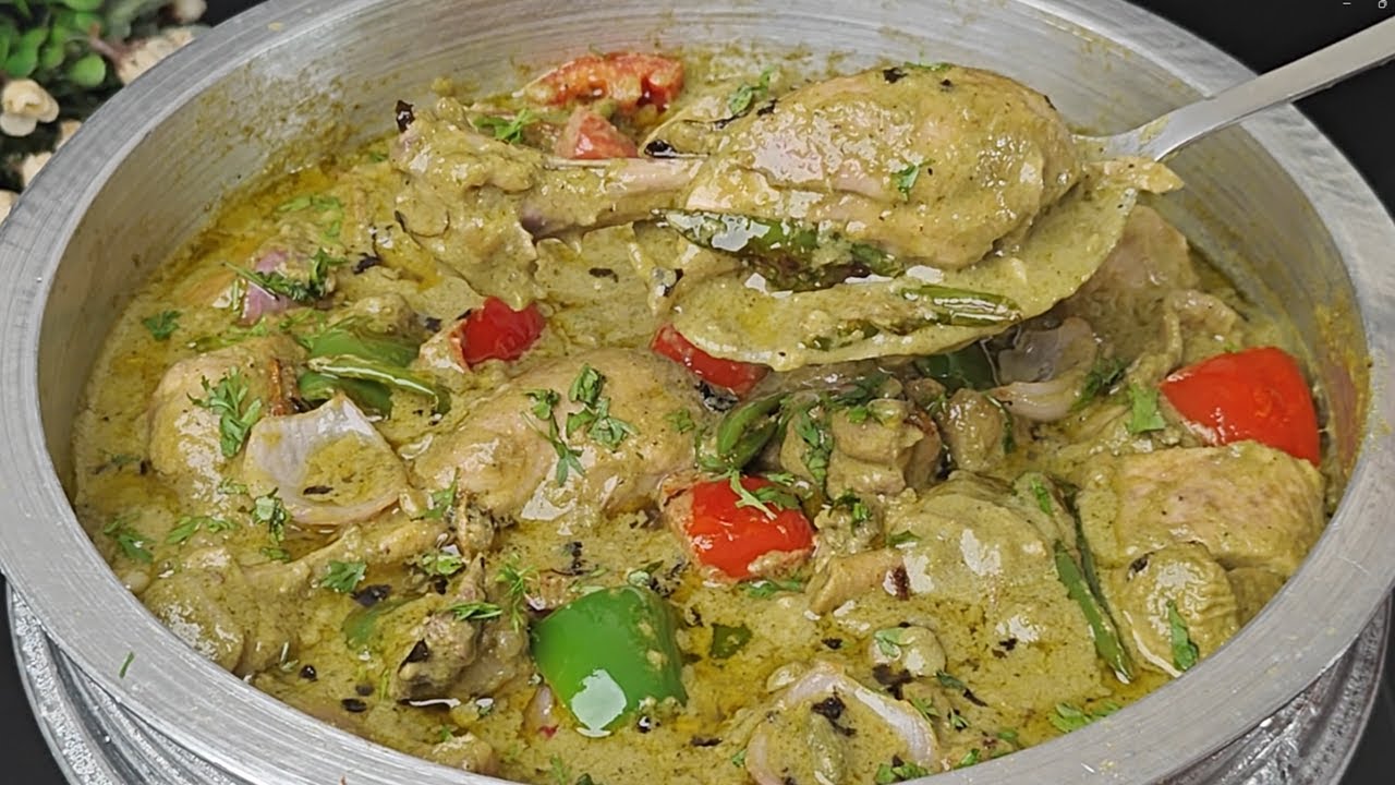 Hyderabadi Hara Chicken Masala | Green Masala Korma Recipe | Hariyali Murg Masala