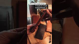 Leatherland Long Slim Wallet #leatherland #genuineleather #wallet #leathercomplex #leathercraft