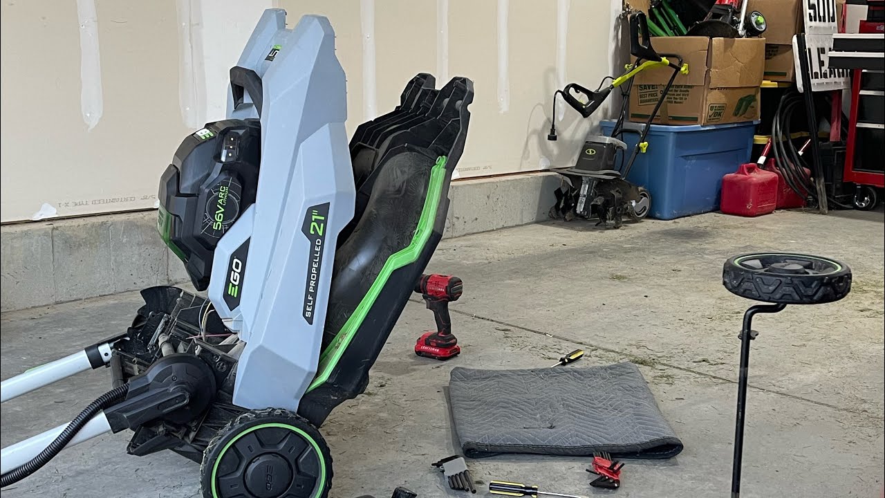 EGO Mower Front Axle Problems Part 2 The Fix (front axle repair). YouTube