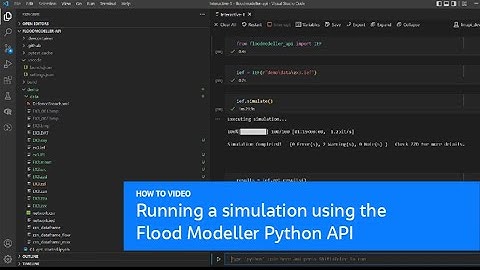 Running a simulation using the Flood Modeller Python API