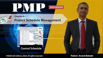 6.6 Control Schedule | PMBOK6 | PMP® Training | PMP® Certification