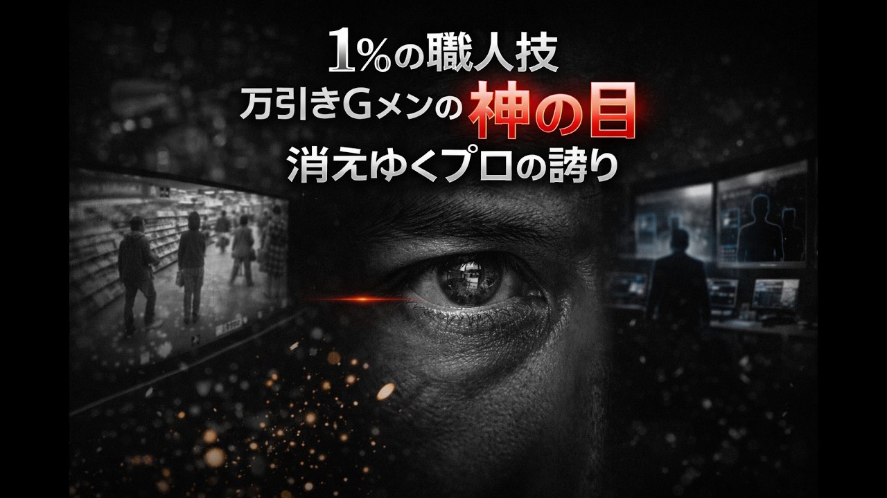 【1%の職人技】日本の万引きGメン：一瞬で“犯人”を見抜く「神の目」と、消えゆくプロの誇り Japan's Shopleading G-Men.