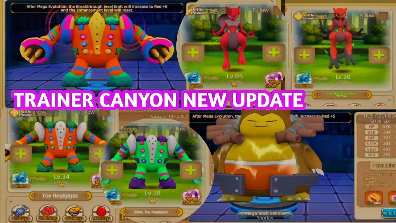 TRAINER CANYON NEW POKEMON UPDATE YouTube