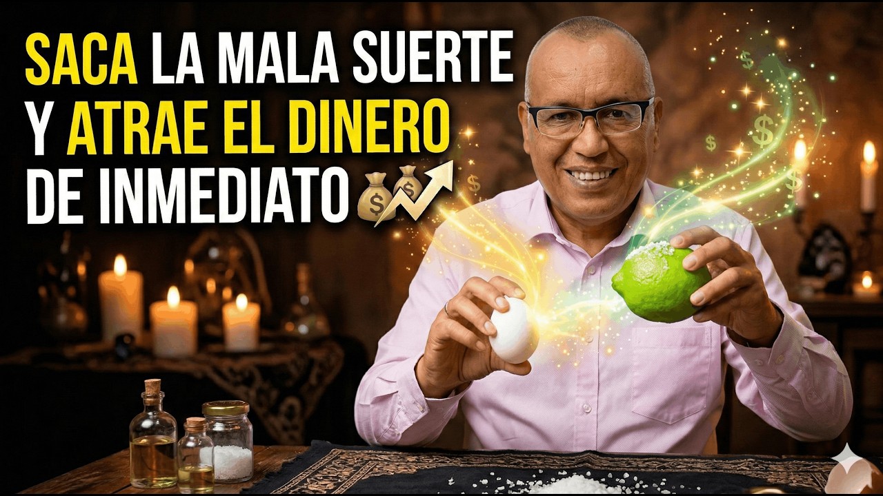 🍋🥚 Con solo Sal, Huevo y Limón llegó la SUERTE y el DINERO a mi VIDA🍋🥚 LIMPIEZA PODEROSA