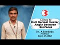 Lecture 03 | How to Find the Unit Normal Vector and Angle Between Surfaces | Vector Calculus.