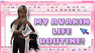 My Avakin Life Routine! ⏰||Avakin Life