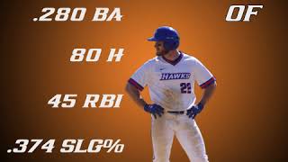 SUNY New Paltz Baseball Senior Danny Campbell Career Stats graphic