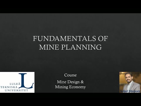 Fundamentals of Mine planning (with subtitles)