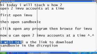 How to Open 2 IMVU Accounts at a Time in an Easy Way