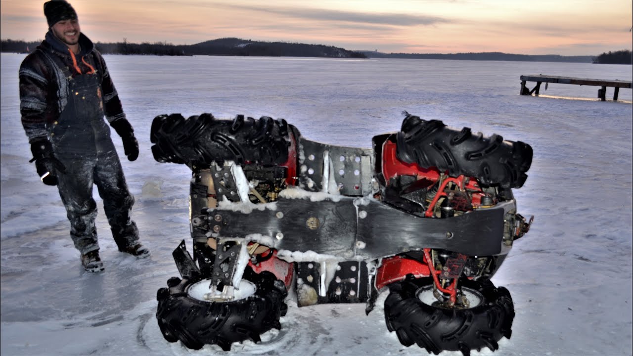 REVERSE WHEELIE FAIL HONDA RINCON 680 ON GORILLA SILVERBACKS - YouTube