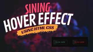 Shining Reveal Hover Effect Button Using HTML, CSS : @digitalshamyt : Web Design