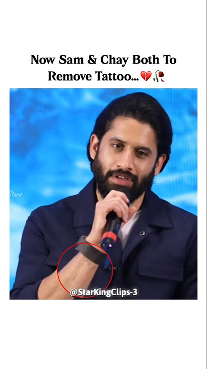Finally Remove Together Them Symbol of Love...💔🥀 #samantha #nagachaitanya #tattoo #shorts